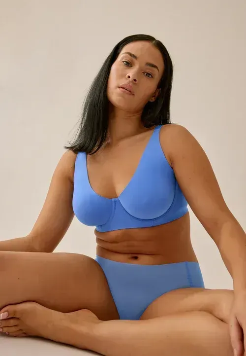 Naturana Back Smoother Underwire Bra Marine Blue