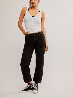 Free People Supersonic Slim Pant Black