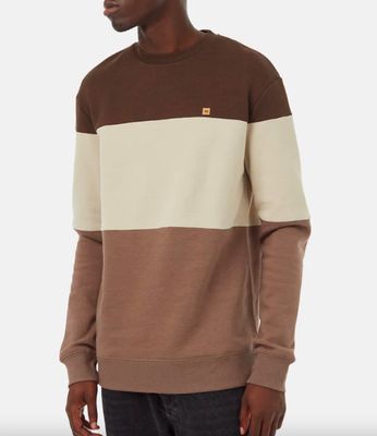 Ten Tree M TreeFleece Blocked Classic Crew Slate