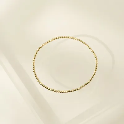 Lover's Tempo 2mm Gold Filled Stretch Bracelet