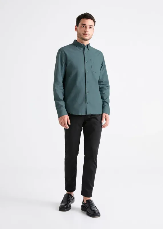DUER Performance Stretch Button Down Smoke Blue