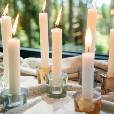 Indaba Prism Candle Holder Grey