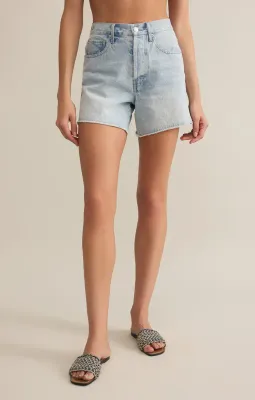 Z Supply Everyday Hi-Rise Denim Short Faded Indigo