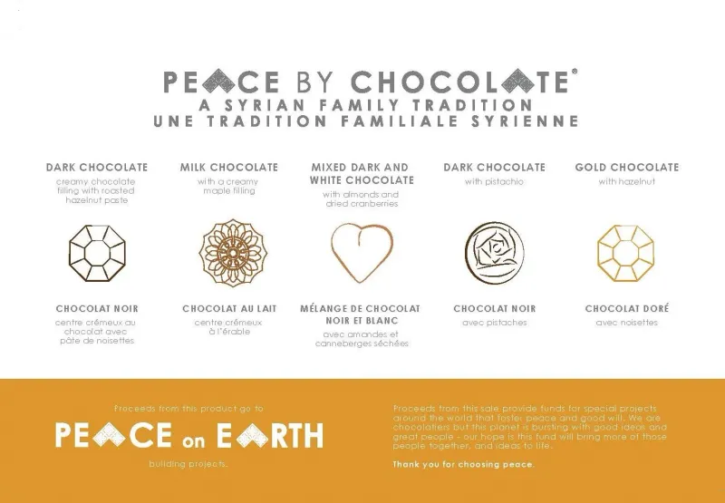 Peace By Chocolate 15 Piece Box