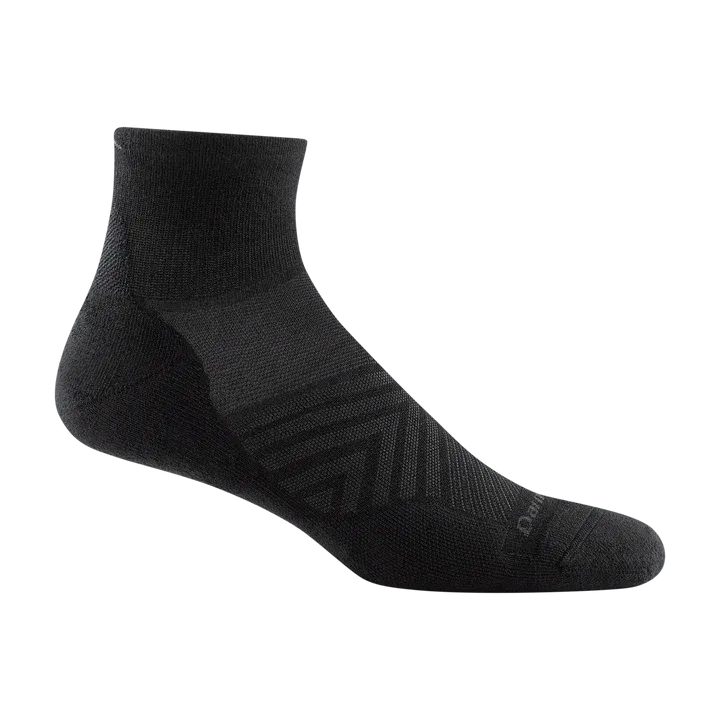 Darn Tough 1040M 1/4 Sock Ultra Cushion, Size: Large, Color: Black