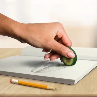 Fred Avocado Erasers Bag of 4