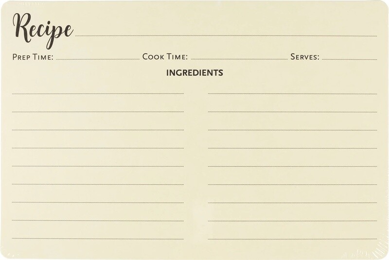 Peter Pauper Recipe Card Refill Pack (50 Cards)