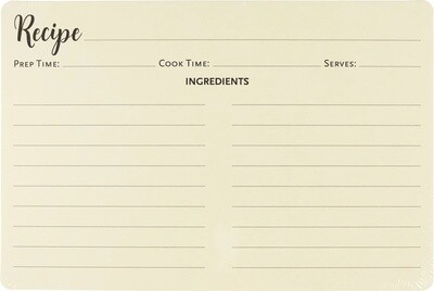 Peter Pauper Recipe Card Refill Pack (50 Cards) Peter Pauper Recipe Card Refill Pack (50 Cards)