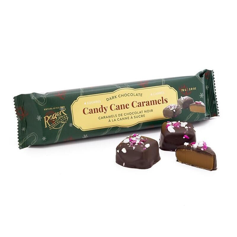 Rogers' Chocolate Candy Cane Caramels