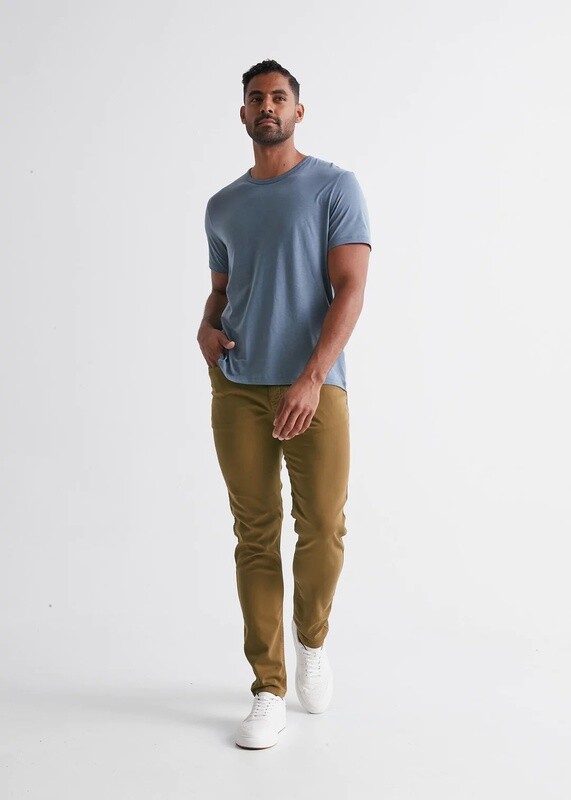 DUER No Sweat Relaxed Taper Tobacco