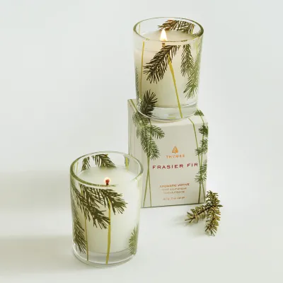 Thymes Frasier Fir Votive Candle Pine Needle