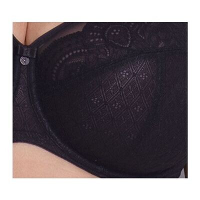 Rosa Faia Selma Lace Underwire Full Cup Black