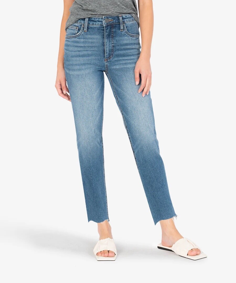 Kut From The Kloth Rachael HR Mom Raw Hem Perfect