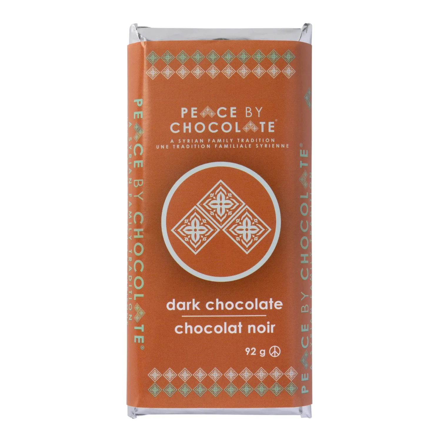 Peace by Chocolate Bar Simply Peaceful Plain Dark Chocolate