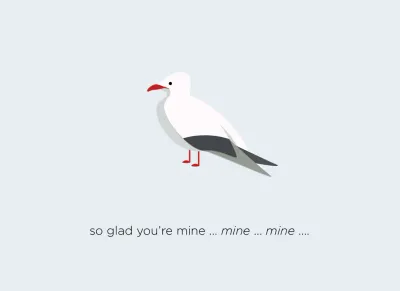 Seagull: So Glad You're Mine... Halifax Paper Hearts