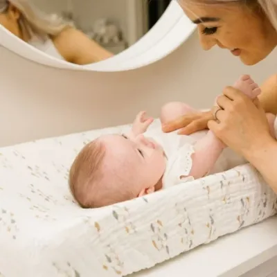 Lulujo Muslin Change Pad Cover