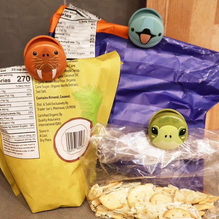 Kikkerland Sea Animal Bag Clips