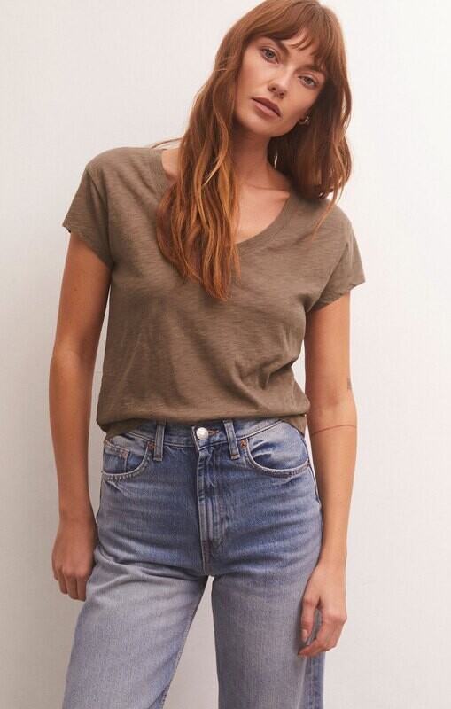 Z Supply Modern Milkshake V-Neck Tee