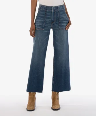 Kut From The Kloth Meg Wide Leg Pork Chop Enchant