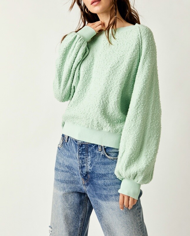 Free People Found My Friend Pullover Misty Jade
