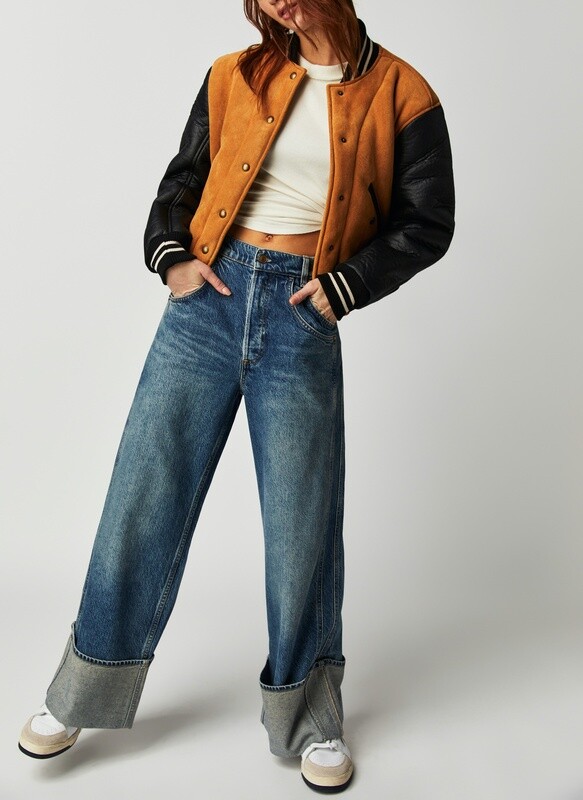 Free People Final Countdown Mid Rise Denim Zero