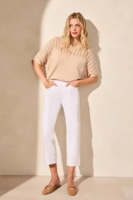 Tribal 5 PKT Pull On Kick Flare Capri