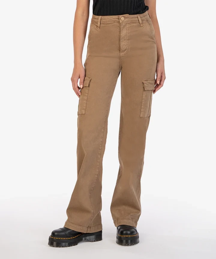 Kut From The Kloth Miller Wide Leg Cargo Camel