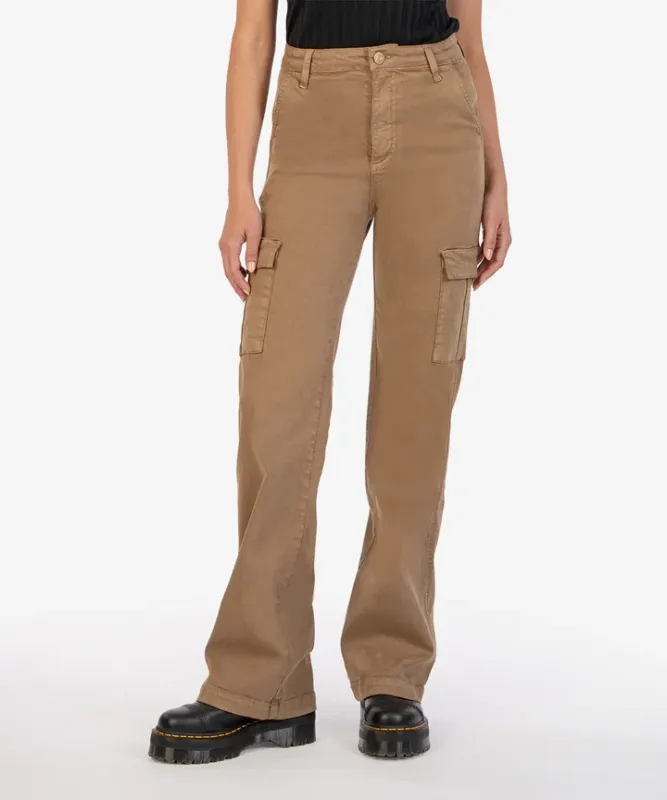 Kut From The Kloth Miller Wide Leg Cargo Camel