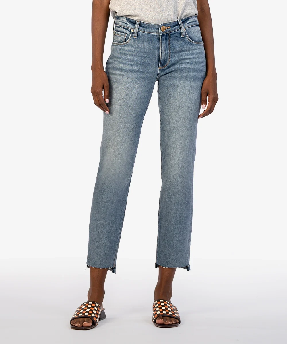Kut From The Kloth Reese Ankle Straight Leg Operat Kut From The Kloth Reese Ankle Straight Leg Operat