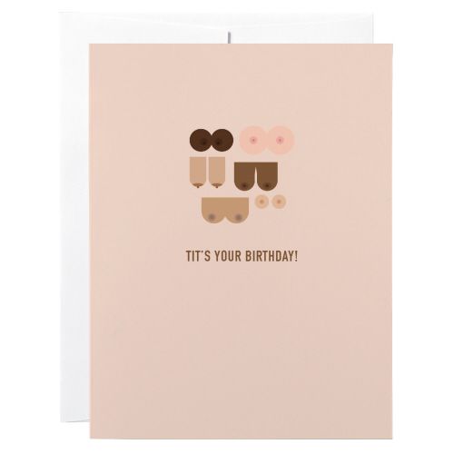 Classy Cards Tits Your Birthday Greeting Card