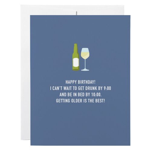 Classy Cards Drunk by Nine Greeting Card