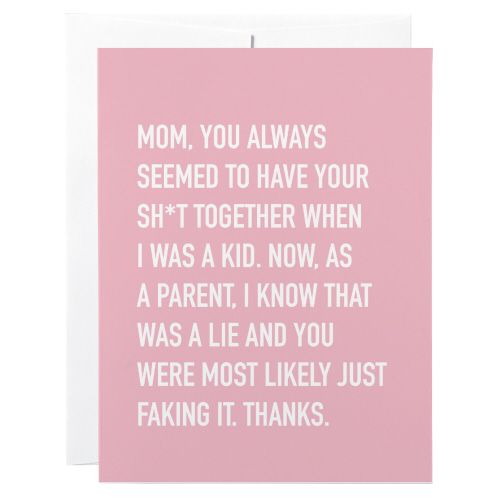 Classy Cards Shit Together Mom Greeting Card