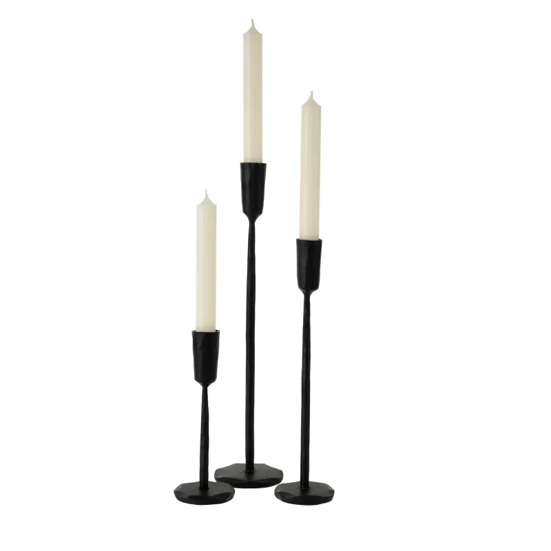 Indaba Luna Forged Candlestick Black Indaba Luna Forged Candlestick Black