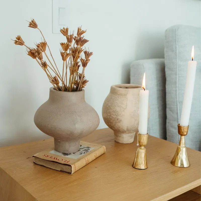 Indaba Zora Forged Candlestick Gold Indaba Zora Forged Candlestick Gold