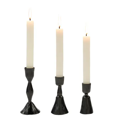 Indaba Zora Forged Candlestick Gunmetal Indaba Zora Forged Candlestick Gunmetal