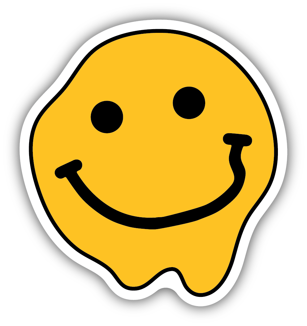 Stickers Northwest Melting Smiley Face