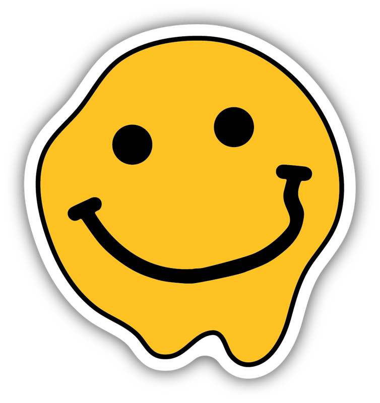 Stickers Northwest Melting Smiley Face