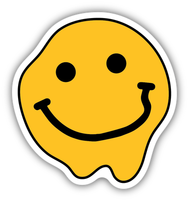Stickers Northwest Melting Smiley Face