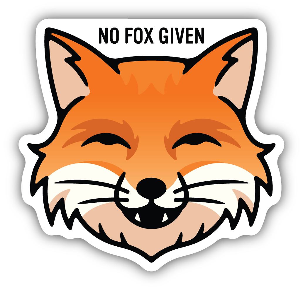 Stickers Northwest No Fox Given Fox Face