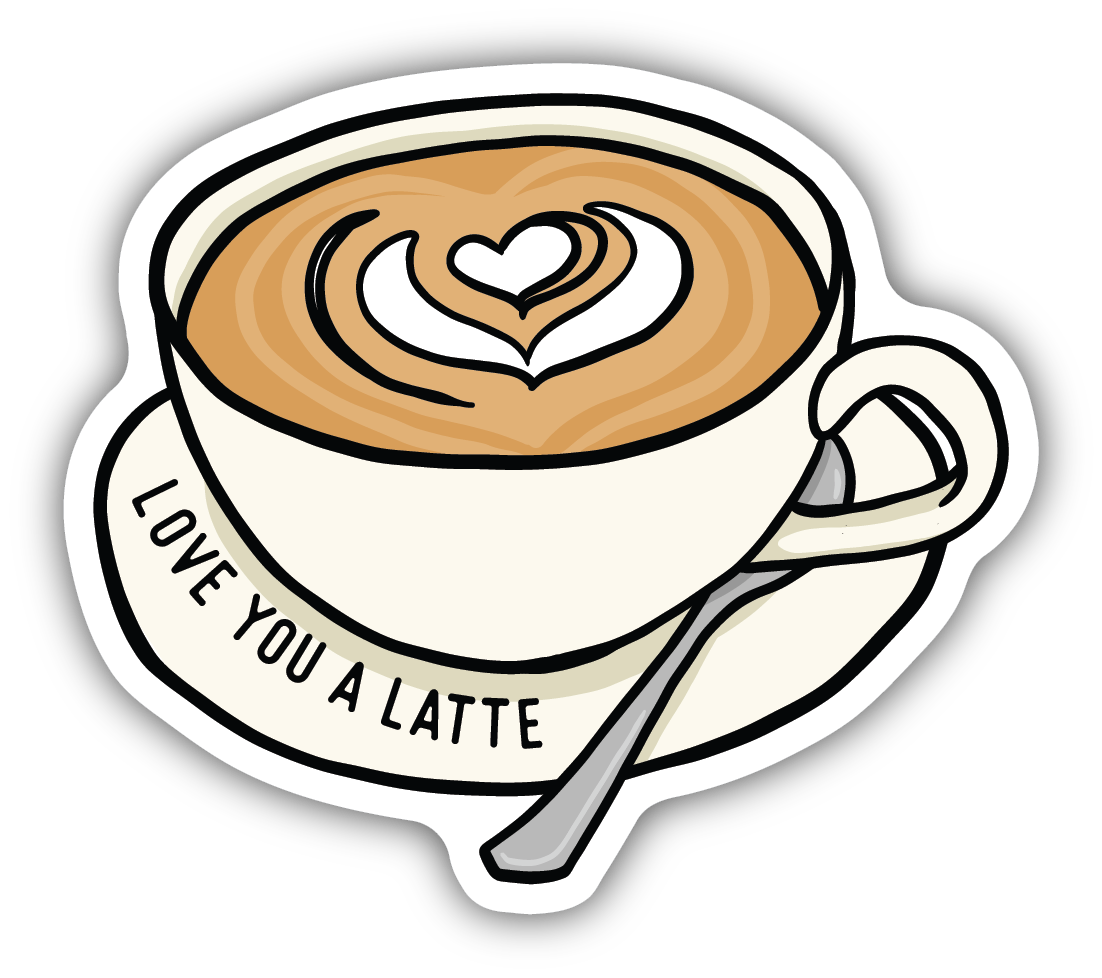 Stickers Northwest Love You A Latte