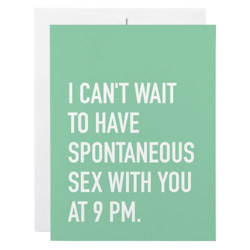 Classy Cards Spontaneous Sex Card