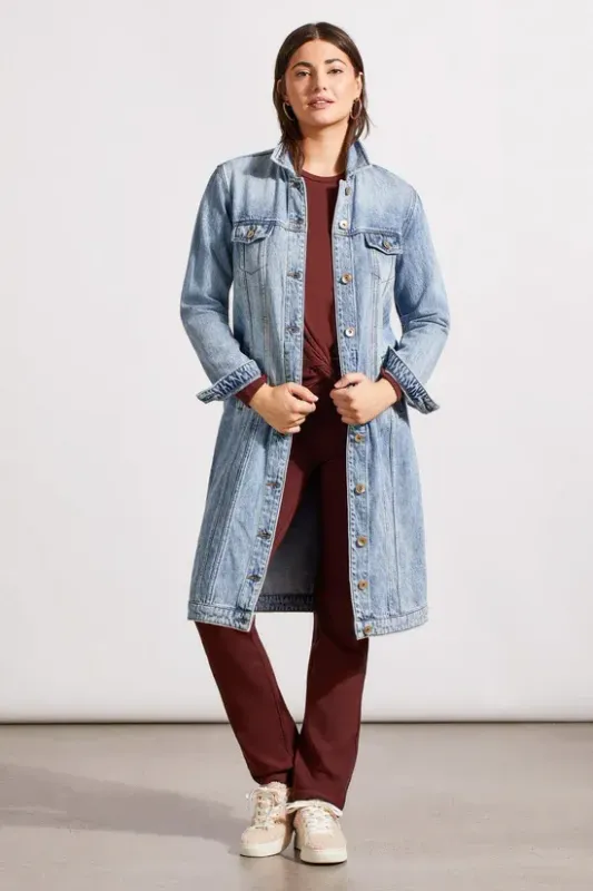Tribal Long Denim Duster Tribal Long Denim Duster