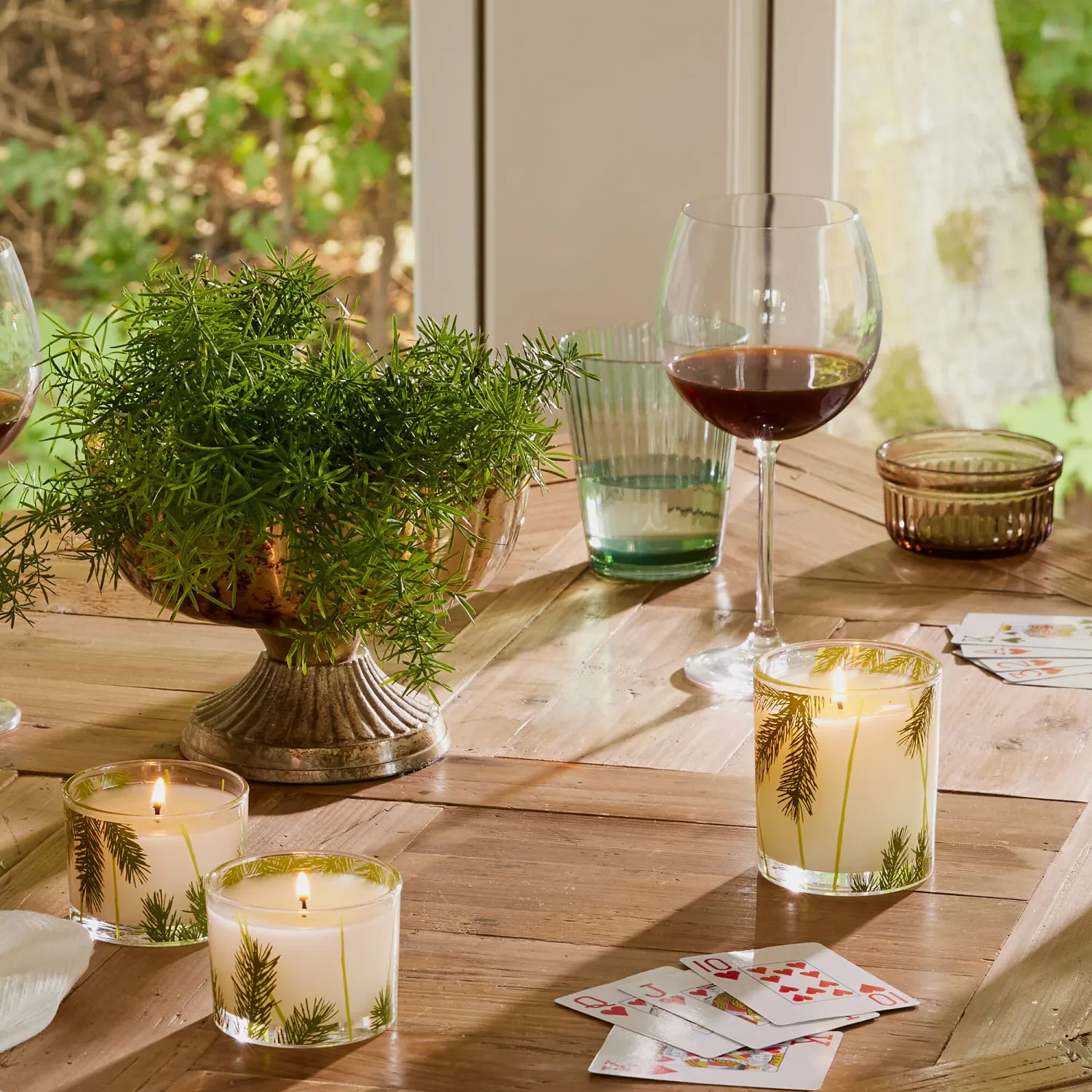 Thymes Frasier Fir Pine Needle Design Candle Set Thymes Frasier Fir Pine Needle Design Candle Set