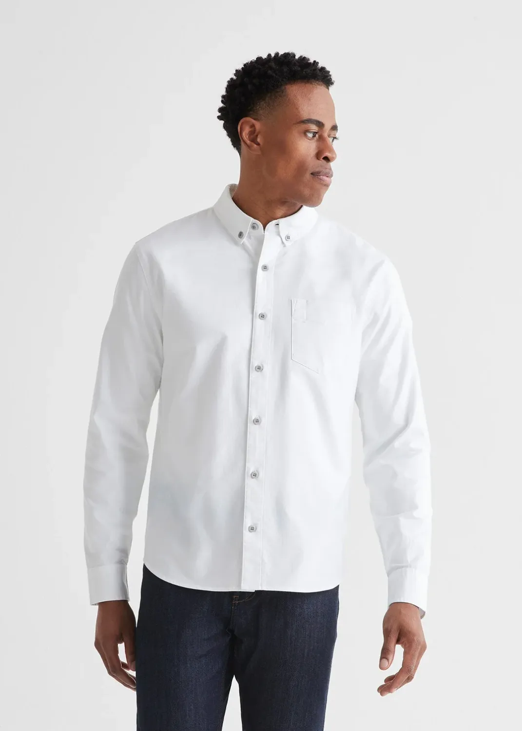 DUER Performance Stretch Button Down White
