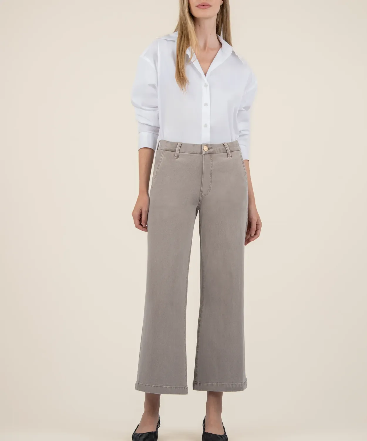 Kut From The Kloth Meg Slash Front Pockets Coffee
