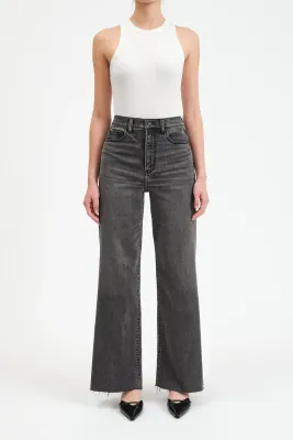 DAZE Far Out High Rise Wide Leg Milky Way