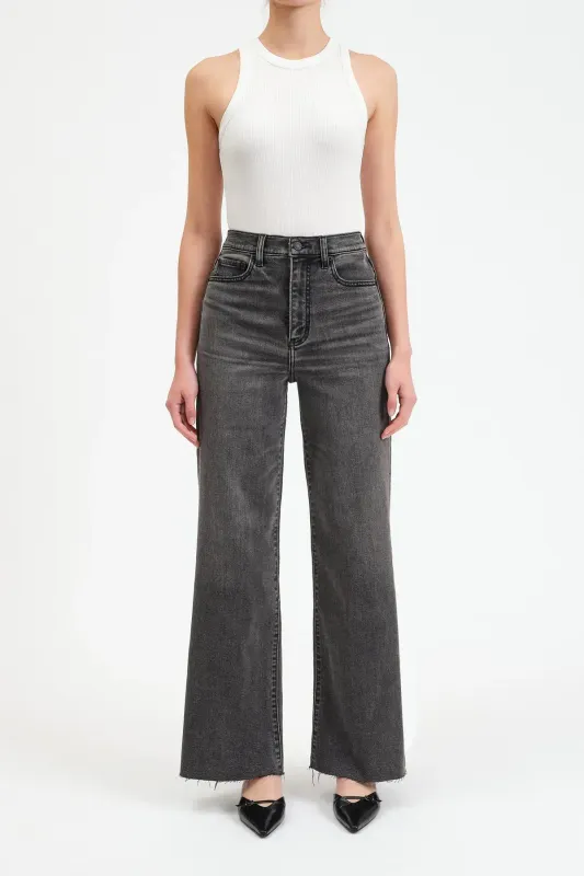 DAZE Far Out High Rise Wide Leg Milky Way