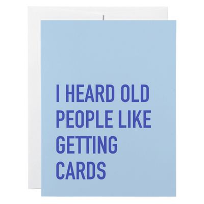Classy Cards Old People Cards