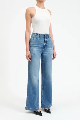 DAZE Far Out High Rise Wide Leg Pure