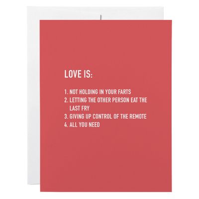 Classy Cards Love Is Greeting Card